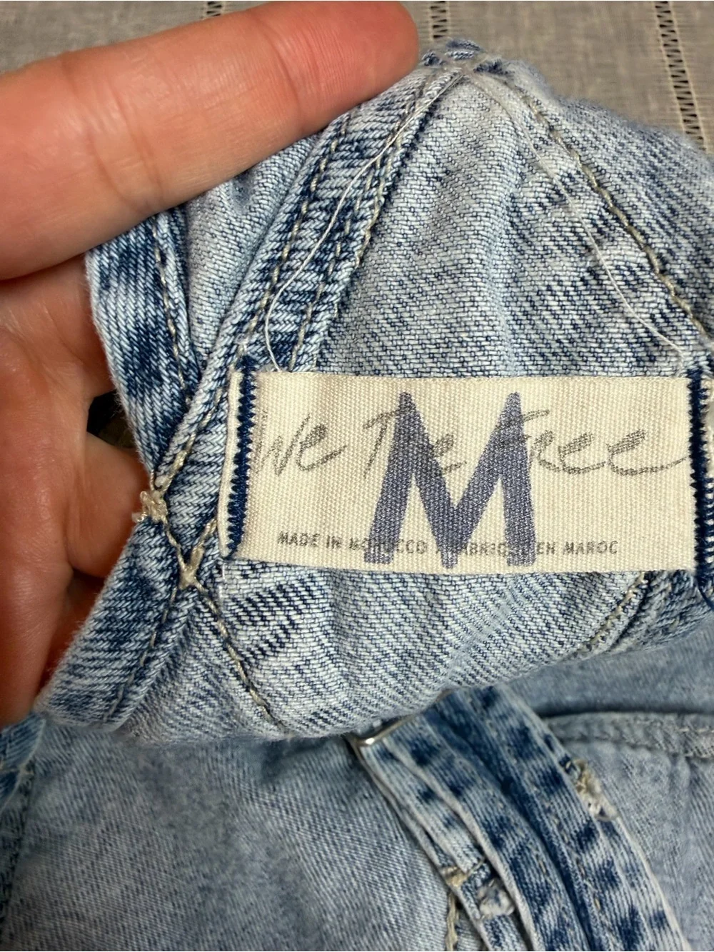 Free People We The Free Ziggy Denim Overalls Size Medium